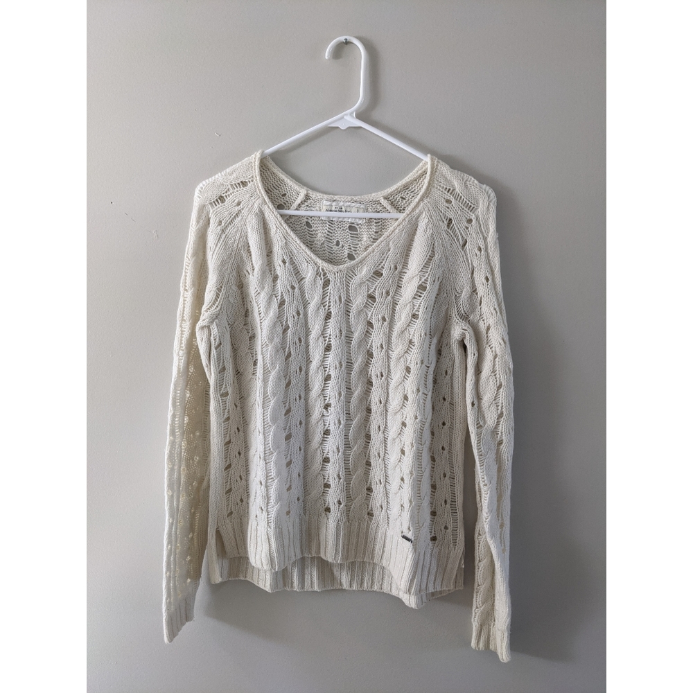 Abercrombie and Fitch Crochet Sweater